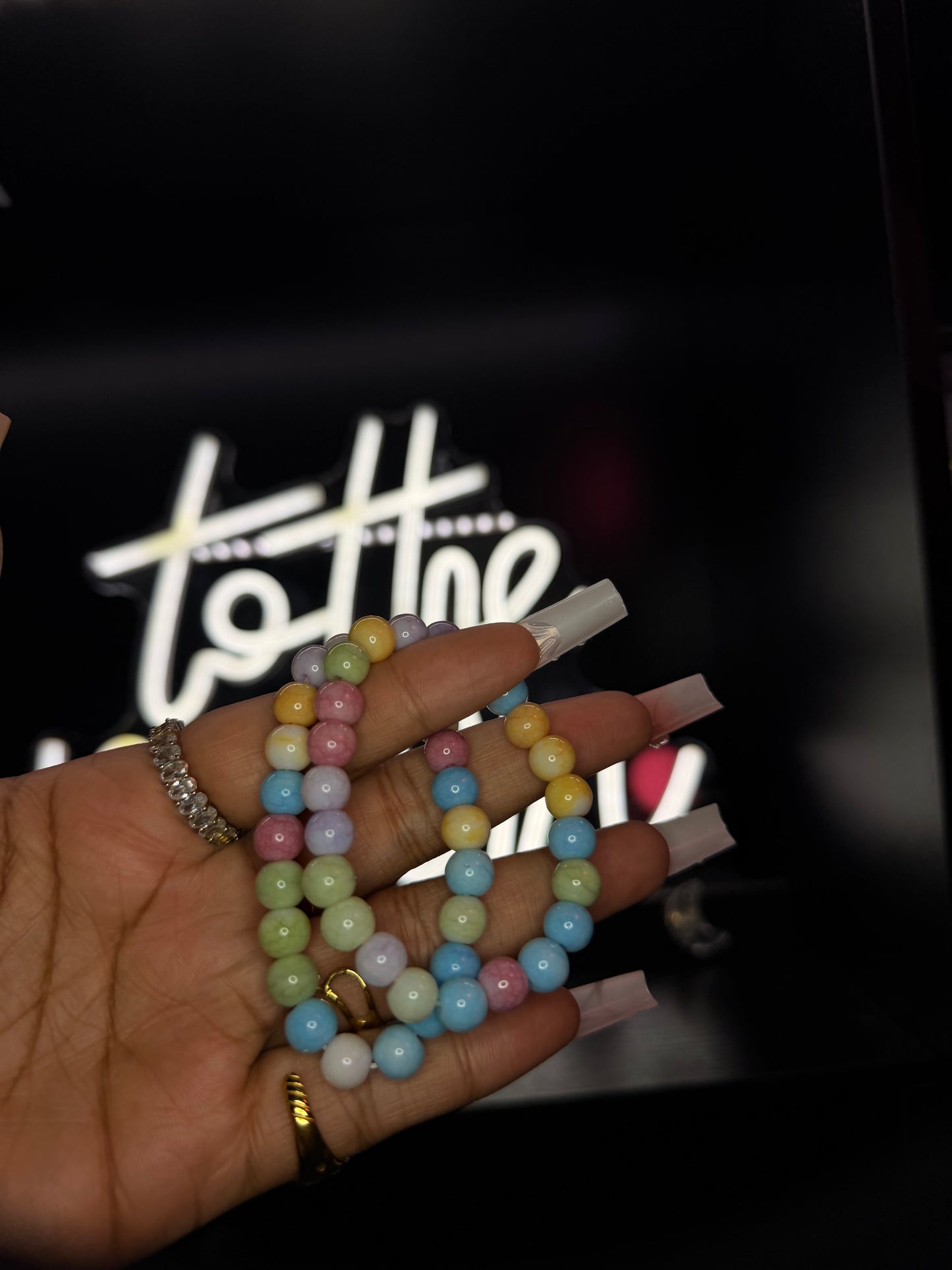 Fruity Pebble 6mm Beaded Bracelet