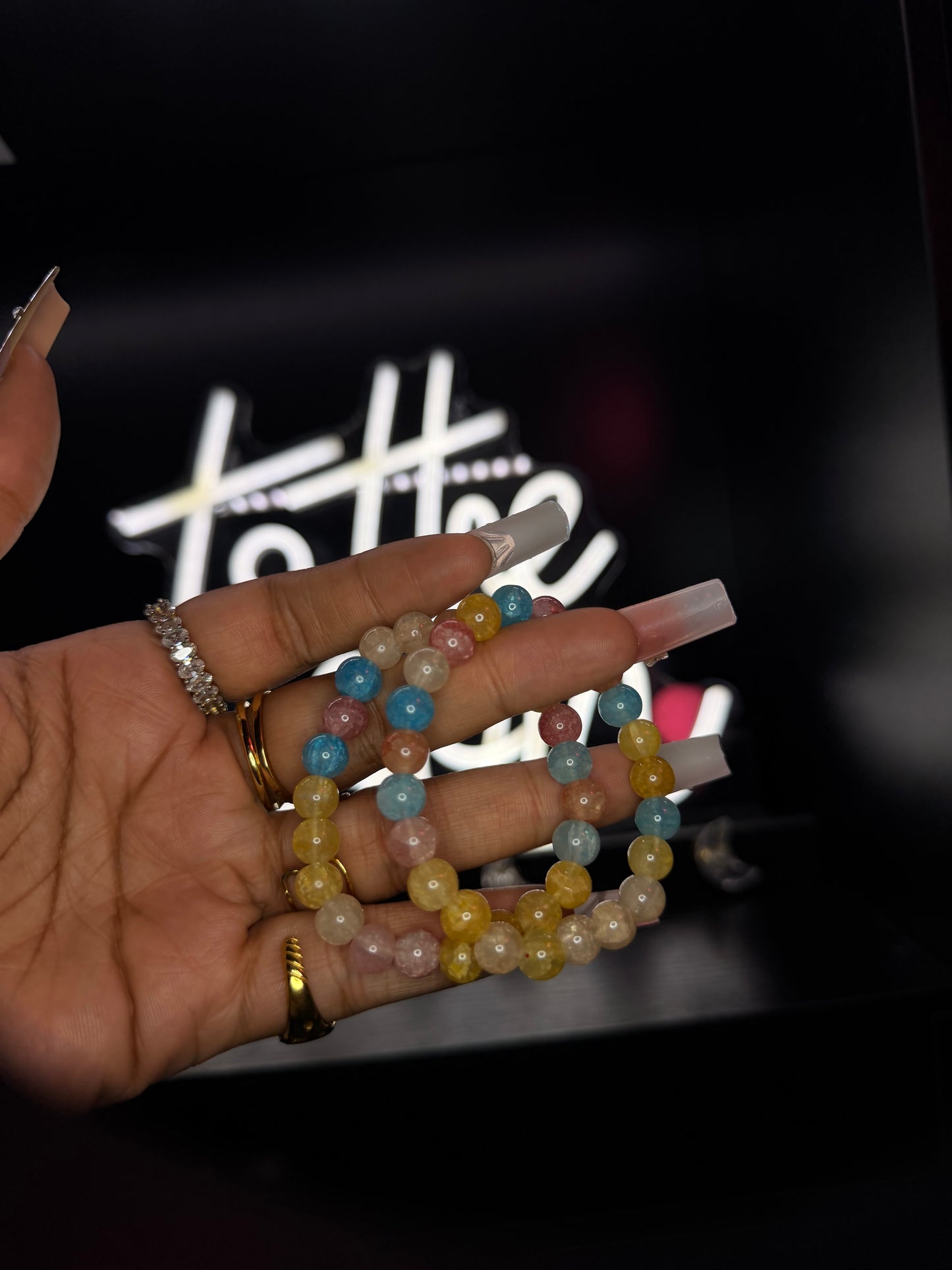 Lollipop 6mm Beaded Bracelet