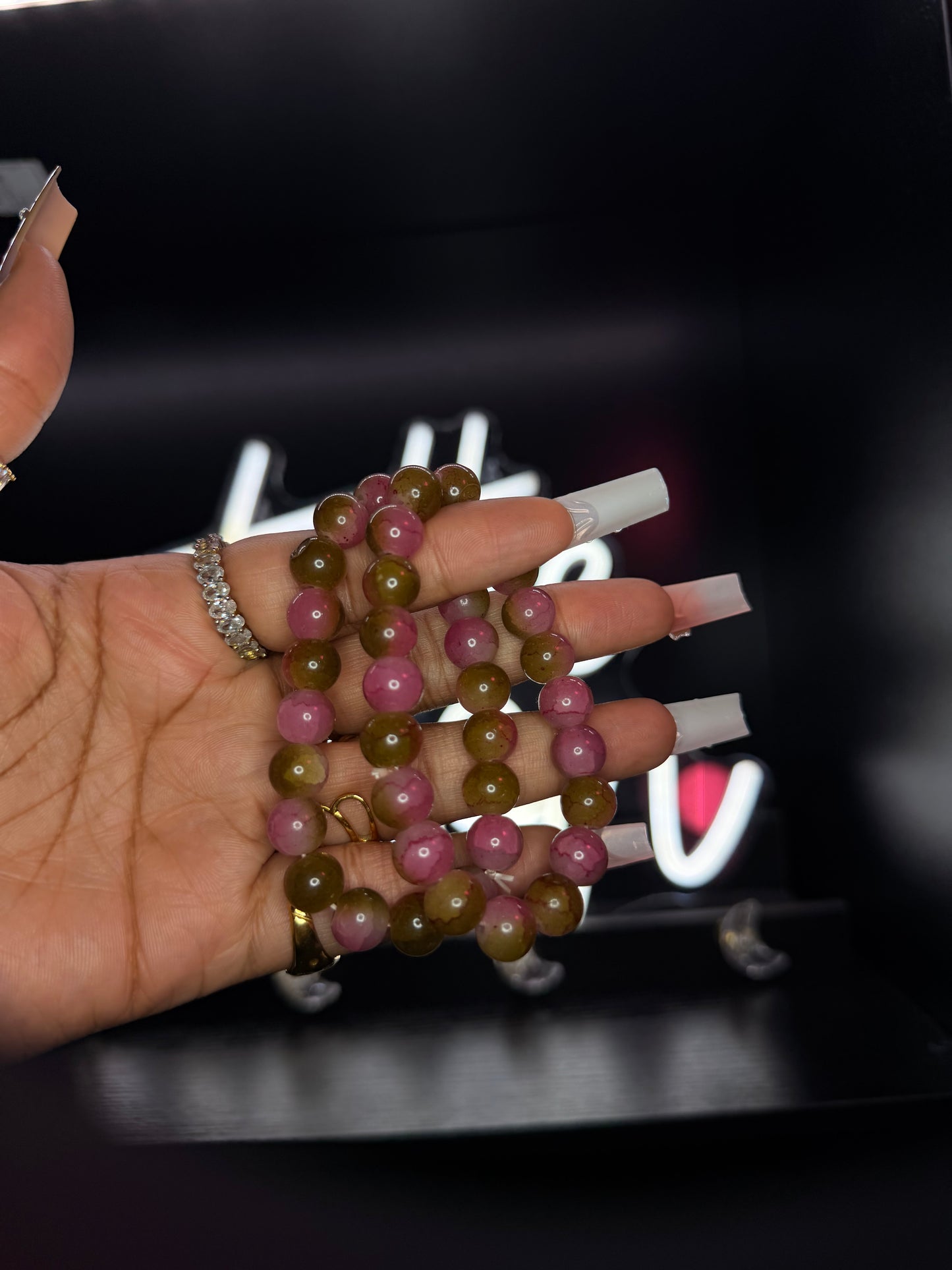 Chocolate Berry 10mm Beaded bracelet