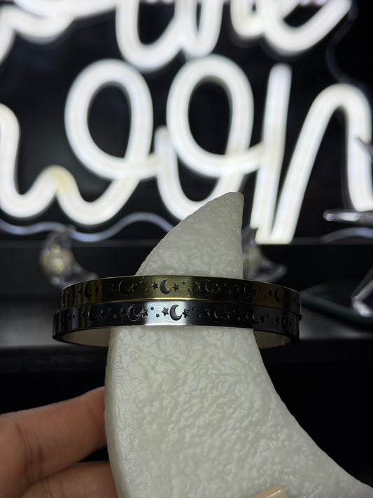 CELESTIAL CRESCENT BANGLE 🌙