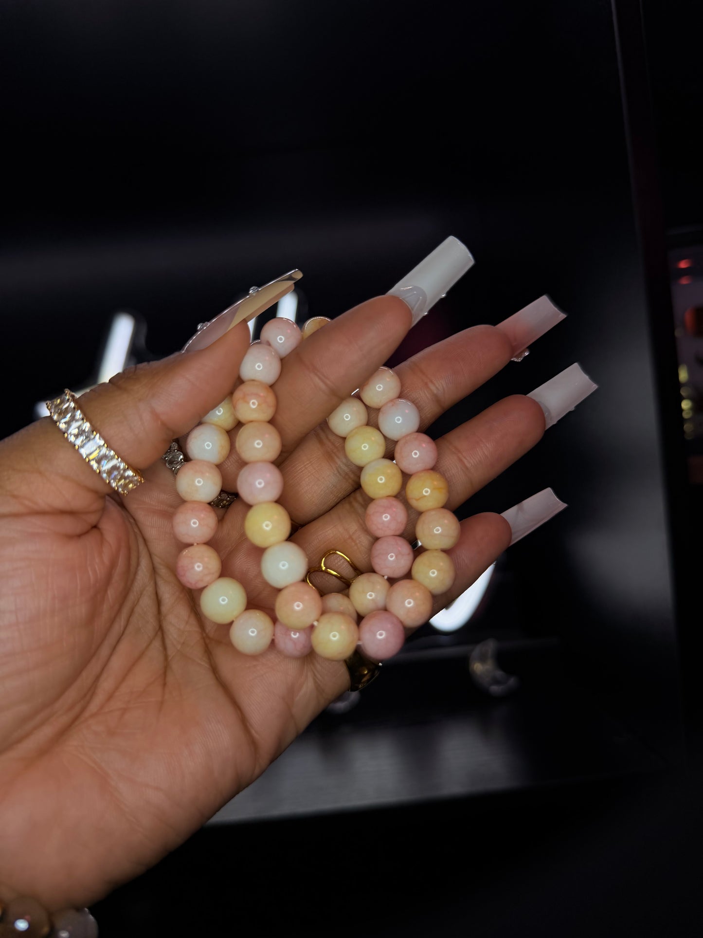 Starburst 10mm Beaded Bracelet